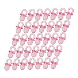 Kisangel 150pcs Mini Pacifiers for Shower Games Acrylic Shower Decorations Bibs Dummies