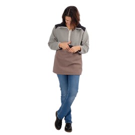 Boucle made of synthetic fibre - for allergy sufferers - without wool from 50 cm, ecru