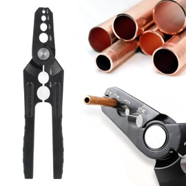 Copper Pipe Repair Tool Copper Pipe Repair Round Pliers Pipe Repair Pliers Water Pipe Repair Tool Copper Pipe Repair Tool Copper Pipe Bend Repair 6 Holes 1/4 3/8 1/2 5/8 3/4 7/8 Inch Aluminum Alloy