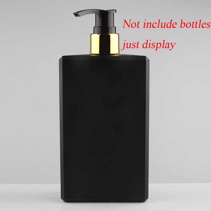 6PCS Black Plastic 24/410 Soap Dispenser Pump Replacement Lotion Bottle