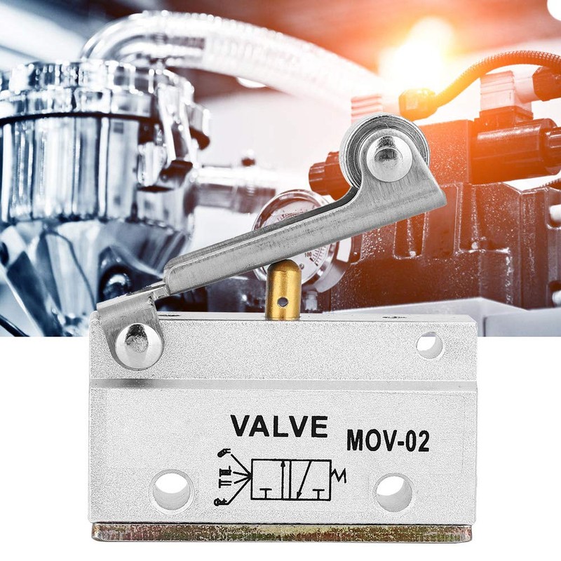 Mov-02 G1/8 Thread Roller 0-0.8Mpa Pneumatic Mechanical Valve Pneumatic Mechanical