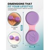 SPORTS WORLD VISION 3PC Purple Macaroon Contact Lens Case |