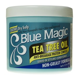 Blue Magic Tea Tree Leave-In Hair Styling Conditioner, 13.75 Ounce, 12 fl oz