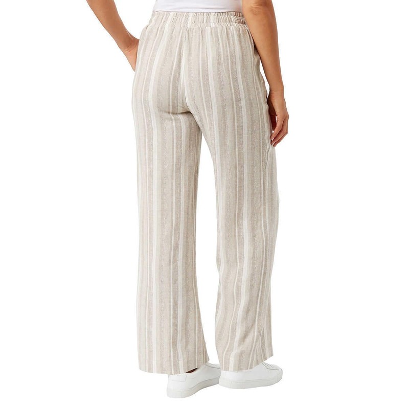 Briggs Ladies' Linen Blend Pull-On Pant (US, Alpha, Small, Regular,