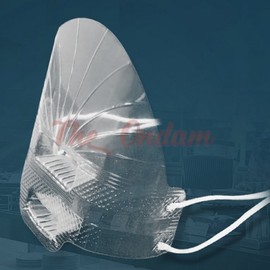 The Ondam Cooking Hygienic Mask 20pcs Cooking Mask Transparent Hygienic Mask Mask for restaurants