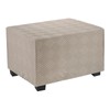 sourcing map Stretch Foot Stool Cover Stripe Square Foot Stool