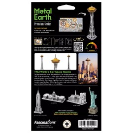 Fascinations ICONX 1962 World's Fair SPACE NEEDLE 3D Steel Metal Earth Model Kit