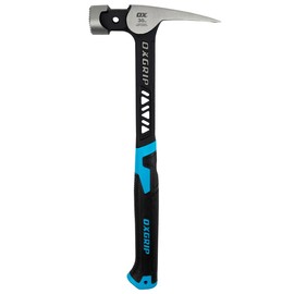 OX Pro 30-Oz Ultrastrike Framing Hammer: Milled Face, Straight Claw, Robust Power, Vibration Dampening Bridged Neck, One Piece Steel Handle, Non-Slip Grip, Safety Features for Ultimate Durability