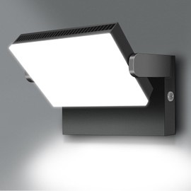 ledmo 150W LED Flood Light with 360° Rotatable Head, 5000K 18000LM Modern Outdoor Wall Lights, LED Security Commercial Exterior Wall Pack Light Fixture, Switch Control for Backard, Garage, Shop, Barn