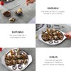Angoily Pack of 2 Stainless Steel Snail Plates Flat 12
