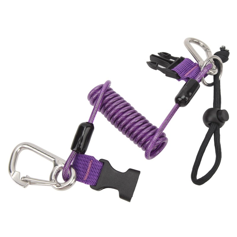Diving Camera Spring Rope, Stainless Steel Diving Anti-Lost Hook Spring
