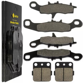 Caltric Brake Pads for Kawasaki KFX450R KFX 450 R 2008-2014 Front Rear Brakes