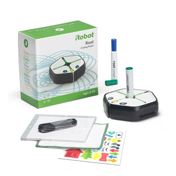 Root rt1 iRobot Coding Robot: Programmable STEM/STEAM Toy That Grows with You, Creative Play Through Art, Music, and Code, Voice-Activated, Bluetooth Connection, App-Enabled (Android, iOS Compatible)