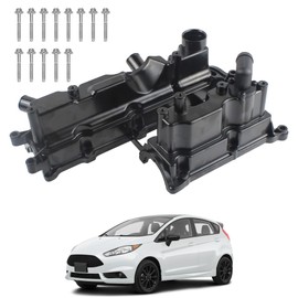 YzusGomumu Aluminum Engine Valve Cover with Gasket Compatible with 2013-2019 Ford Escape Fiesta Fusion Transit Connect 1.6L L4 Replaces BM5Z6582A BM5Z-6582-A