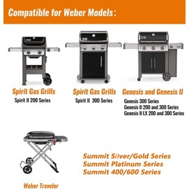 Hisencn 67047 Catch Pan and 6415 Aluminum Liner for Weber Spirit I&II 200 and 300, Genesis I&II LX200/300 Series, Grill Grease Tray for Weber Traveler Grill, Drip Tray for Weber 67047 83156 6415