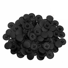 100 Pcs Black Screw Caps Phillips Screw Cap Anti Rust Cover for Screws Phillips Screws Black Plastic Fits Most Phillips Screws