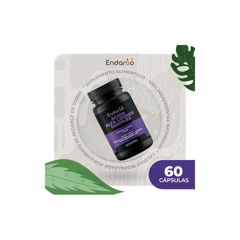 Ácido Alfa Lipoico Complex 60 Cápsulas | Con Ácido Alfa