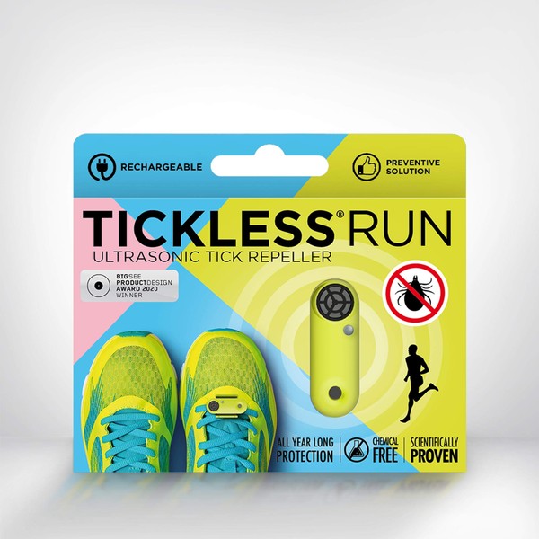 Tickless Run - Repelente ultrasónico de garrapatas para corredores de todas las edades - Naranja