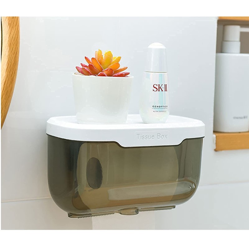 Cenbee Toilet Paper Holder - Wall Mounted Waterproof Bathroom Roll
