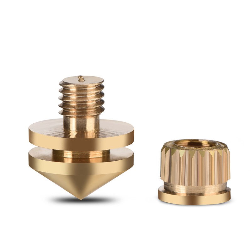 8 Pcs Copper Speaker Suspension Spikes Isolation Stands Foot Base