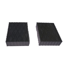 Auto Lift/Rolling Jack Rubber Block Pad Adapter Set (2)-4 3/4" X6 5/16X11/2