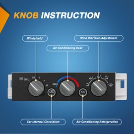 Nilight A/C Heater Climate Control Module Switch Compatible with 1996 1997 1998 1999 2000 2001 2002 Chevy GMC C1500 2500 3500 K1500 Truck Replacement Air Conditioning Panel