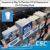 100 Pack Inventory Control Clips, Peg Hook Product Stoppers, Fits