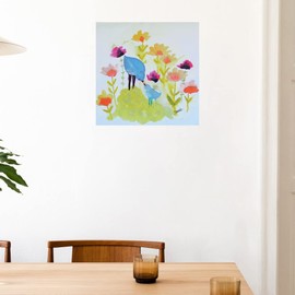 Fine Art Canvas Maman Tes Baisers Sont Les Plus Doux Canvas Wall Decor by Artist Sylvie Demers for Living Room, Bedroom, Bathroom, Kitchen, Office, Bar, Dining & Guest Room - Ready to Hang - 14 in x 14 in