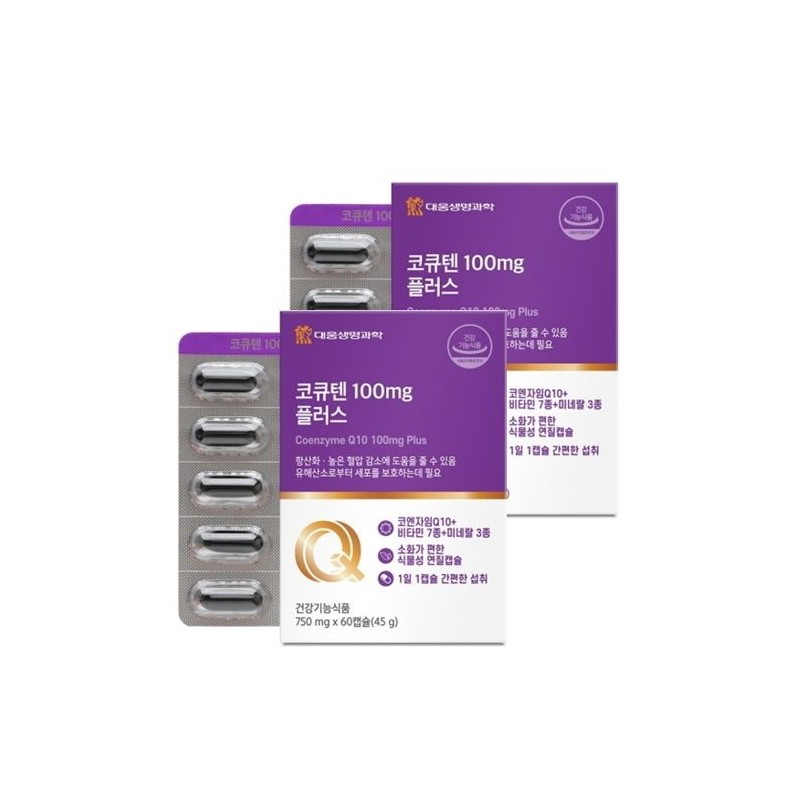 Daewoong Life Science CoQ10 100mg Plus 750mg x 60 capsules