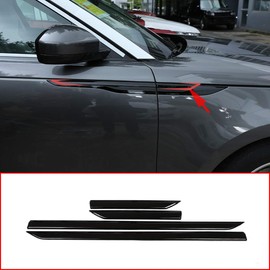 CHEYA 4pcs Piano Black Side Fender Cover Trim ABS Plastic for Land Rover Range Rover Velar 2017 2018 Car Accessories