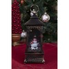 Clever Creations Musical Christmas Snow Globe Lantern, Lighted LED Swirling