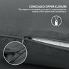 PiccoCasa Brushed Body Pillowcases with Roll Rim, Soft Breathable Delicate