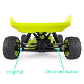 MORLORDY 2Pcs 1144 Steel Rear CVD Drive Shafts Driveshafts for 1/16 LOSI Mini-B & Losi Mini-T 2.0 RC Off Road Car Trunk Upgrade Part