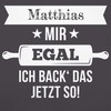 Geschenk mit Namen personalisiert by Shirtracer - Apron - Baking