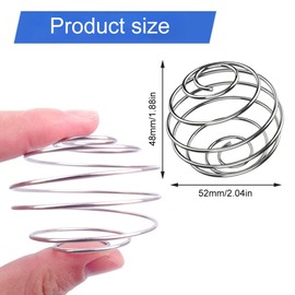 QEDBOJE 3pcs Stainless Mixing Ball Ball Protein Mixer Shaker Bottle Cup Wire Whisk