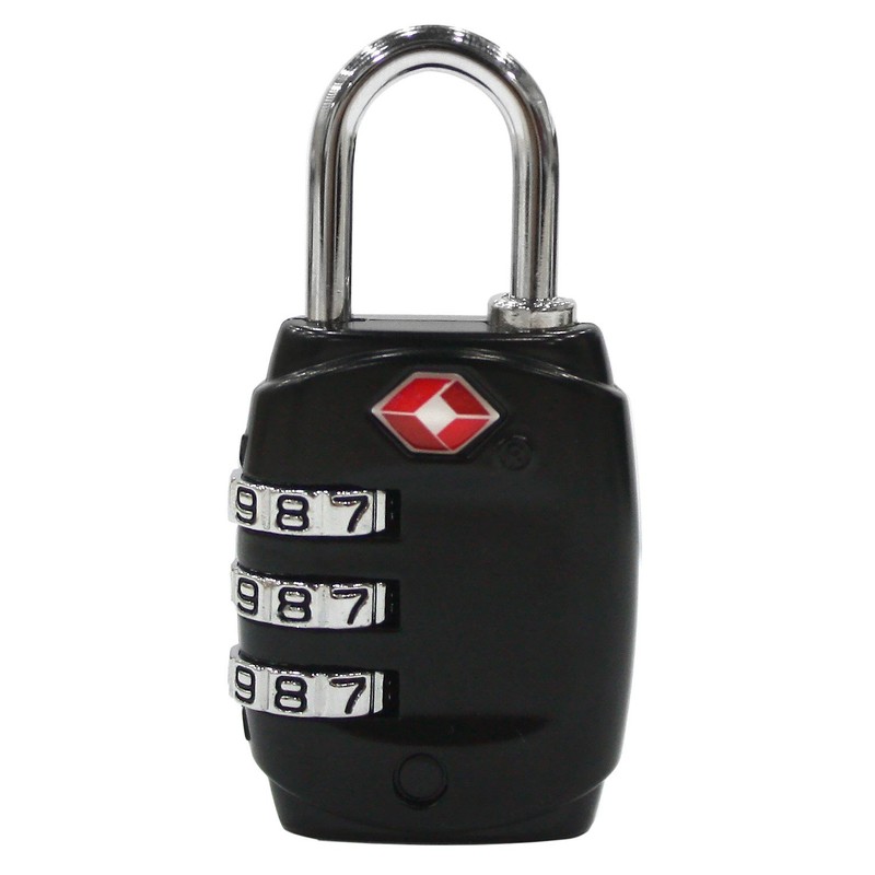 Firearms Safety Devices Corporation FSDC-TSA747RCB 3 Dial Steel Shackle Combo