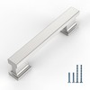 Coinkoly 10 Pack 3-3/4''(96mm) Cabinet Handle Brushed Nickel Kitchen Cabinet