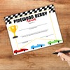 Pine Derby Award Certificate 30pk 8.5x11” Competition Winner Car Race