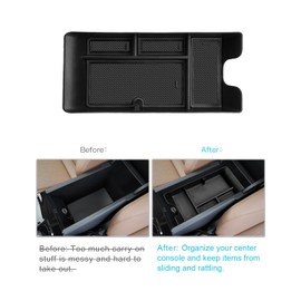 CDEFG for 2025 2026 Camry Center Console Organizer Accessory Tray for 2025 2026 Toyota Camry XSE XLE SE LE Accessories Middle Console Organizer Armrest Tray Storage Box