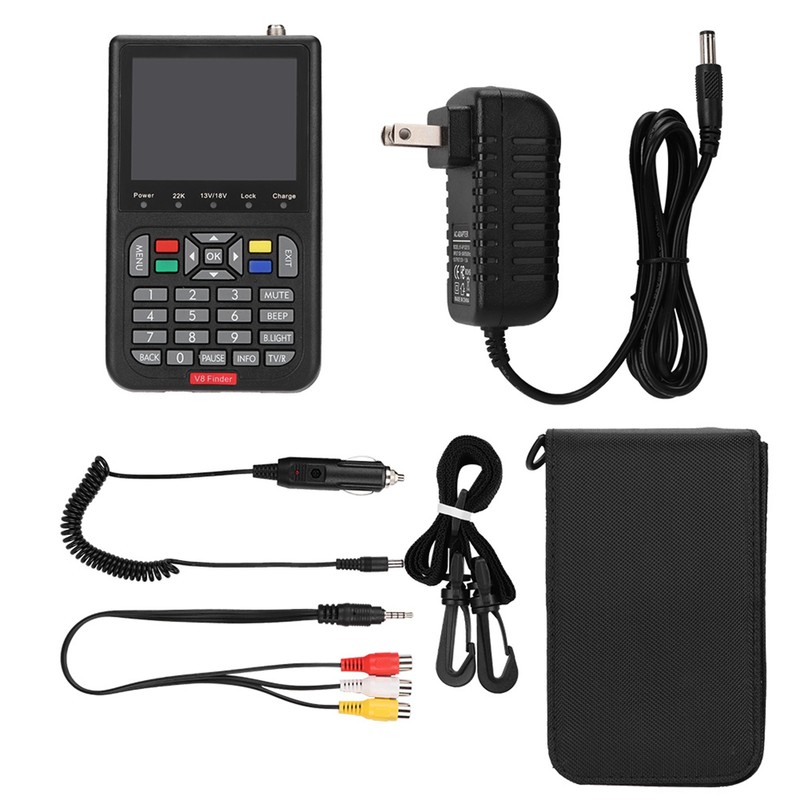 Digital V8 Satellite Signal Finder HD 1080P DVB s Signal