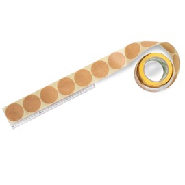 OliveBird 500 Kraft Stickers Round Labels 40 mm / 4 cm Diameter