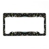 CafePress Boho Flower License Plate Holder Aluminum License Plate Frame,