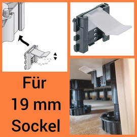 5 x Socket Holder for 19 mm Bezel + 3-in-1 Tool Kitchen Fixing Base Clamp Bracket Mounting Clip Base Holder HÄFELE Kitchen