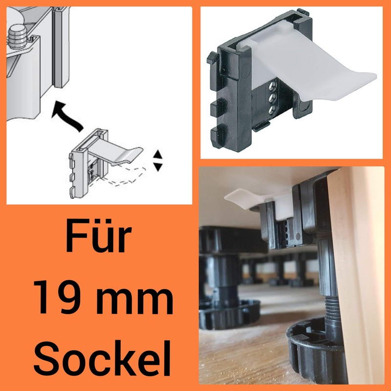 5 x Socket Holder for 19 mm Bezel + 3-in-1