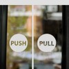 Pull Push Door Signs Stickers Shop Window Salon Bar Cafe