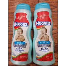 HUGGIES 2 HUGGIES LOTION EXTRA SENSITIVE FRAGRANCE FREE HYPOALLERGENIC 15 FL OZ EACH