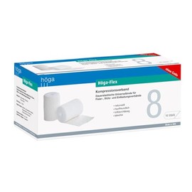 Höga-Pharm, Höga-Flex 8 cm x 4 m, naturweiss, a 10 Stück pro Packung, 1er Pack (1 x 1 Stück)