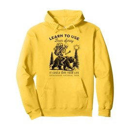 Shenandoah National Park Bear Spray Funny Hiking Camping Pullover Hoodie