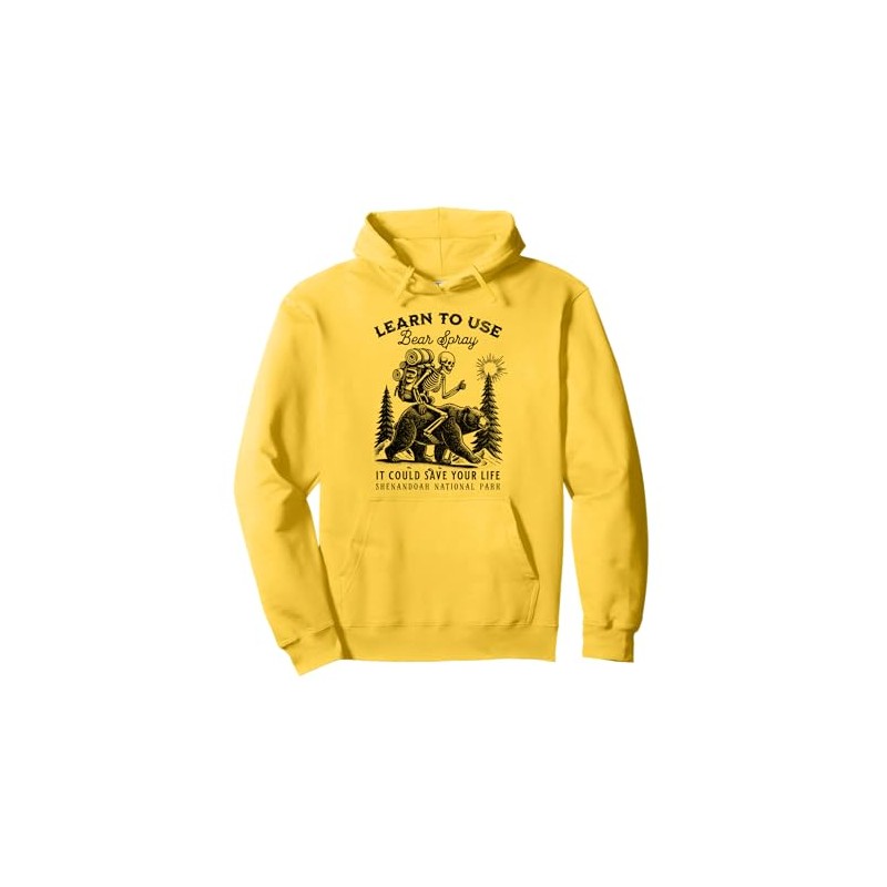 Shenandoah National Park Bear Spray Funny Hiking Camping Pullover Hoodie