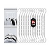 Mr. Pen- Space Saving Hangers for Clothes, 24 pcs, White,
